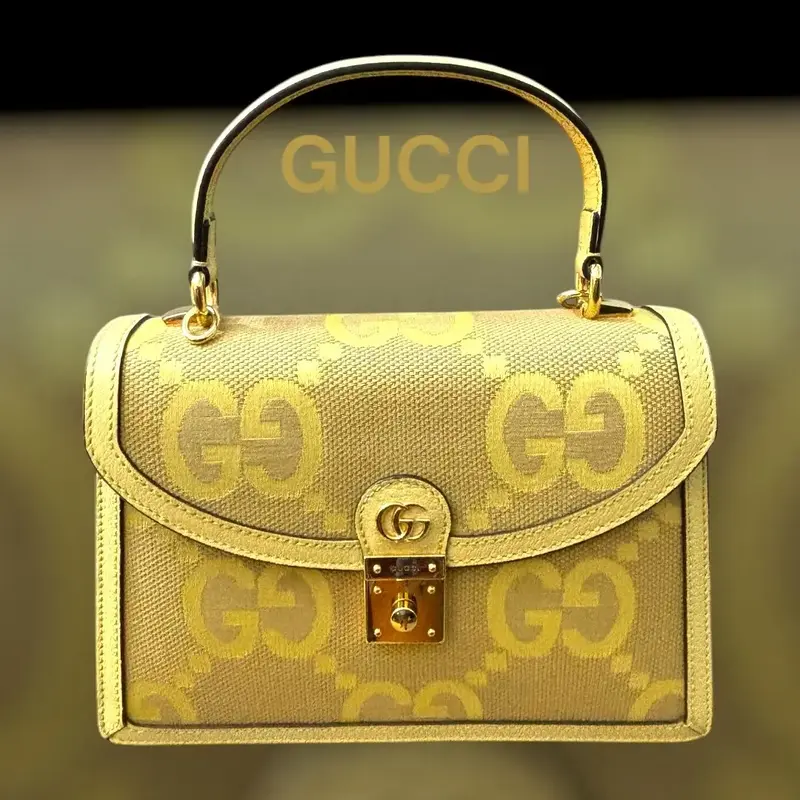 Pre-owned GUCCI Canvas Crossbody Bags The Ophidia Small GG Top Handle Bag