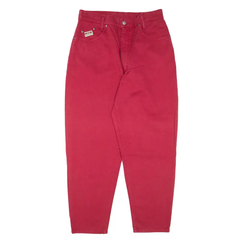 H.I.S Jeans Red 90s Denim Regular Mom Womens W29 L29