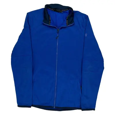 Coldgear Reactor Under Armour Slim Fit Track Jacket - Medium Blue Polyester