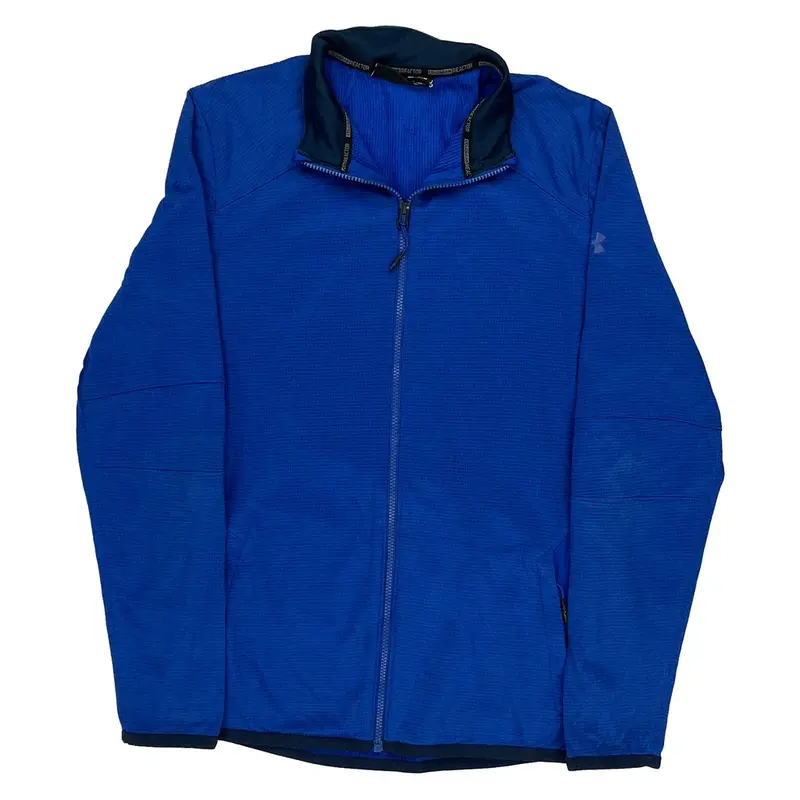 Coldgear Reactor Under Armour Slim Fit Track Jacket - Medium Blue Polyester