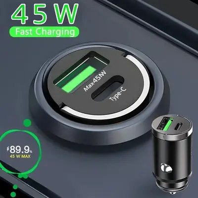 【Naionery】Car Mobile phone Accessories Kit, Mini Invisible Metal Car Kit, For Andriod iPhone