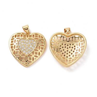 Brass Cubic Zirconia Pendants