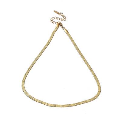 Ion Plating(IP) 304 Stainless Steel Herringbone Chain Necklace