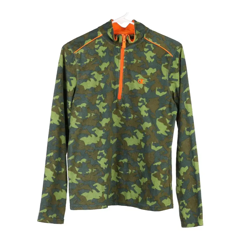 Age 13-14 Champion Camo Fleece - XL Green Polyester