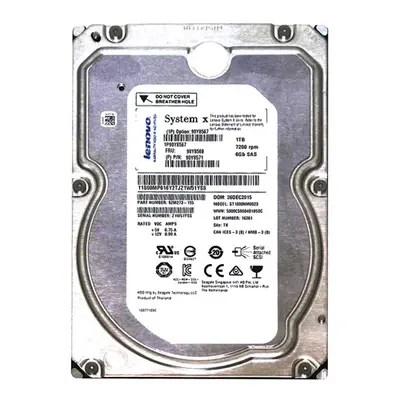 90Y8568 IBM 1TB 6Gb/s SAS 7200 3.5-inch 128MB Hard Drive
