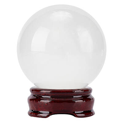 1 Set Natural Crackle Crystal Ball Display Decorations
