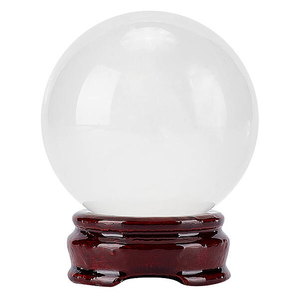 1 Set Natural Crackle Crystal Ball Display Decorations