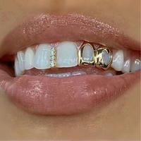 Hollow Love Double-Sided Braces Bright Golden/Silver Accessories Everyday Wear Gift for Women Heart Shaped Brackets Metallic ...