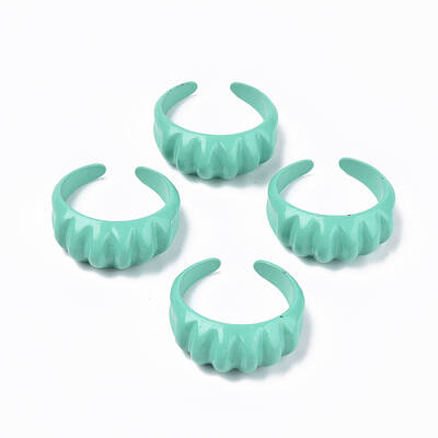 Spray Painted Alloy Cuff Rings