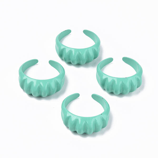 Spray Painted Alloy Cuff Rings