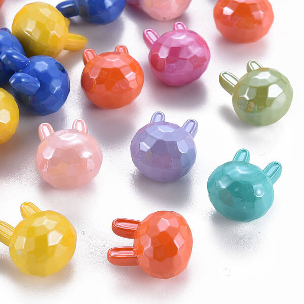 Pearlized Opaque Acrylic Beads