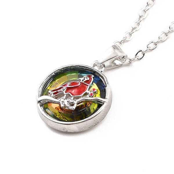 Bird Donut Pendant Necklace for Women