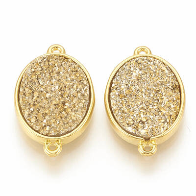 Druzy Resin Links connectors