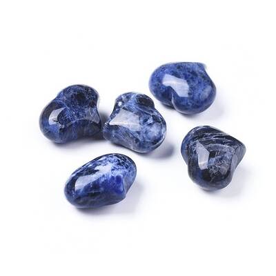 Natural Sodalite Heart Palm Stone