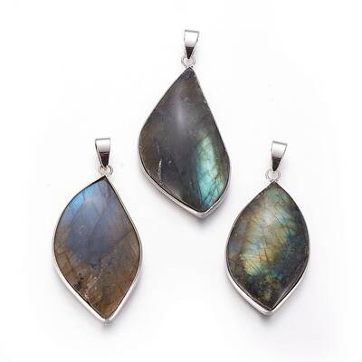 Natural Labradorite Pendants