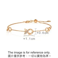 'Seedling' 18K Rose Gold Diamond Bracelet