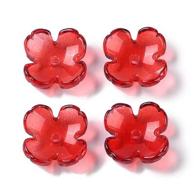 Baking Paint Glass Bead Caps