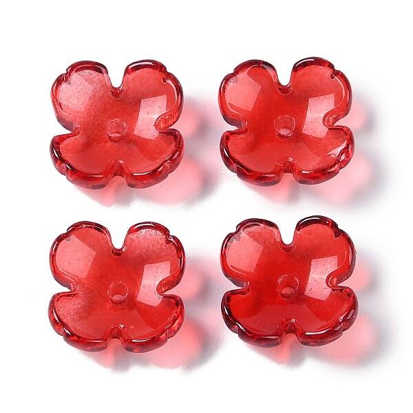 Baking Paint Glass Bead Caps