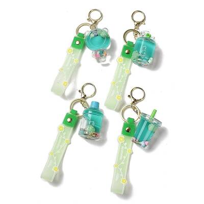Mixed Bottle Acrylic Pendant Keychain Decoration