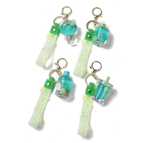 Mixed Bottle Acrylic Pendant Keychain Decoration