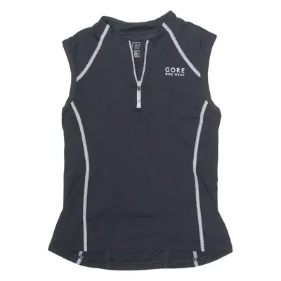 GORE Cycling Womens Jersey Black Sleeveless 1/4 Zip S