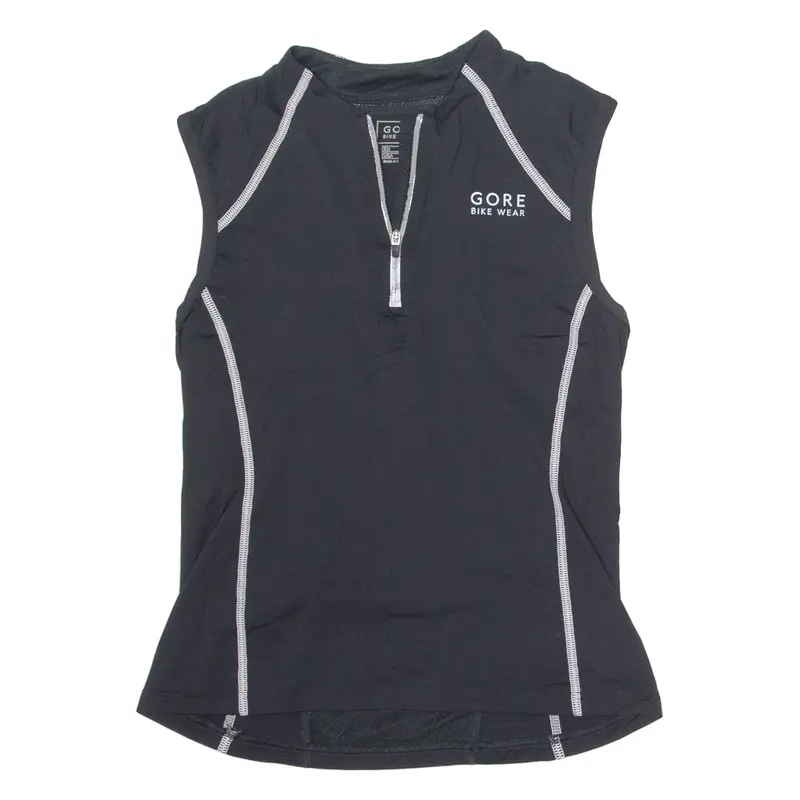 GORE Cycling Womens Jersey Black Sleeveless 1/4 Zip S