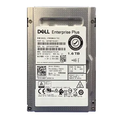 SDFBB74DUB01 KIOXIA 1.6TB SAS 12Gb/s SED 2.5-Inch Internal Solid State Drive