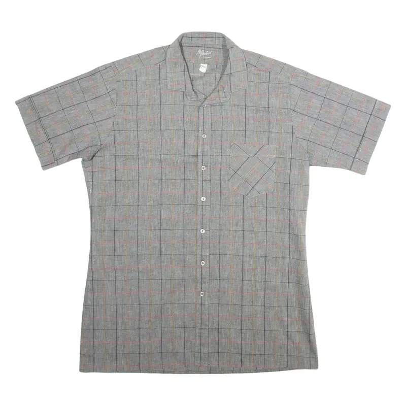 MARC THOMBARD Mens Shirt Grey Check M
