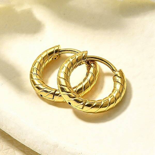 304 Stainless Steel Hoop Earrings for Women