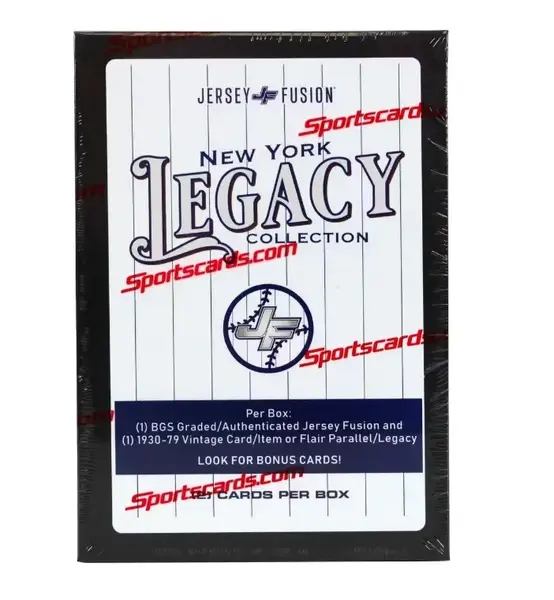 2025 Jersey Fusion New York Legacy Collection Baseball Hobby Box