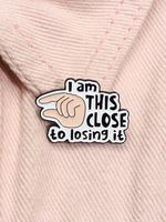 Fashion Brooch, Cute Funny Hand Gesture Design Brooch, Enamel Pin Suitable for Backpacks, Jeans, Scarves, Hats Decoration, Fa...