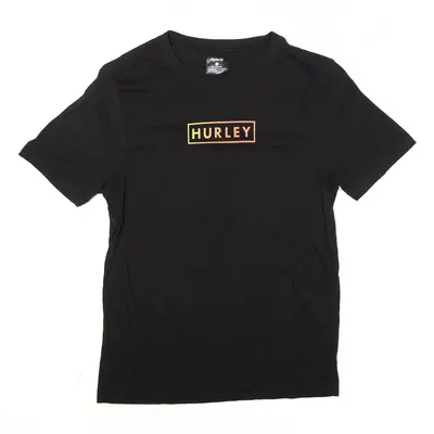 HURLEY X T-Shirt Black Short Sleeve Womens S