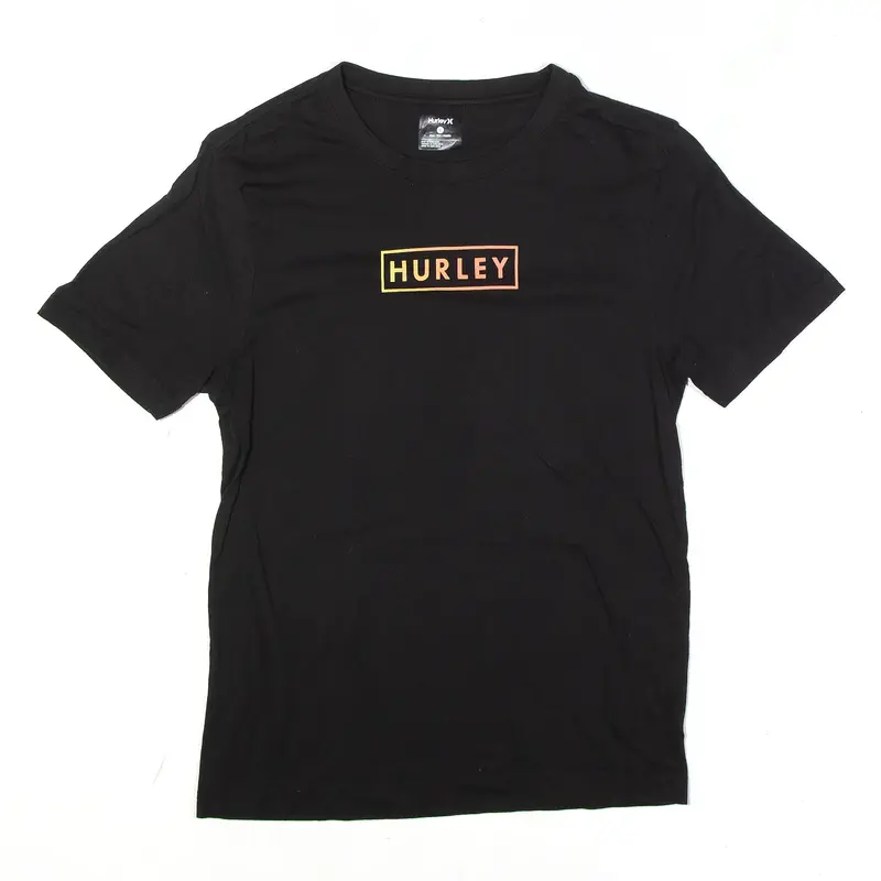 HURLEY X T-Shirt Black Short Sleeve Womens S