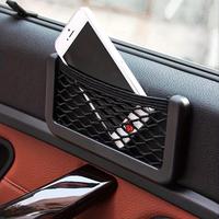 Flexible Car Mesh Storage Bag, Car Seat Storage Bag, Car-mounted Phone Storage Net Pocket, Elastic Mesh Bag for Various Items...