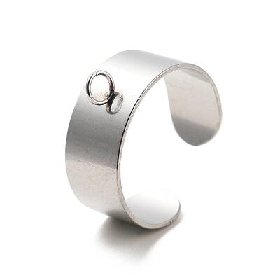 304 Stainless Steel Open Cuff Ring Components