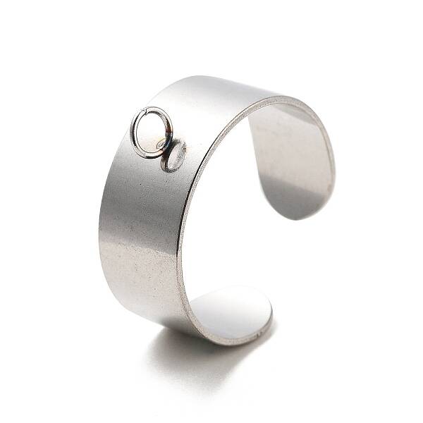 304 Stainless Steel Open Cuff Ring Components