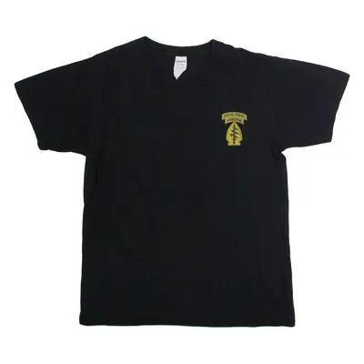 GILDAN US Army Special Forces Green Berets Mens T-Shirt Black USA Crew Neck M