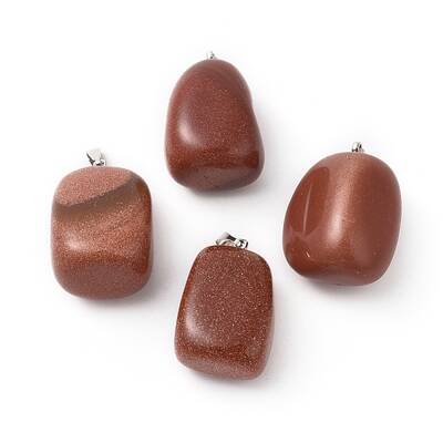 Synthetic Goldstone Pendants