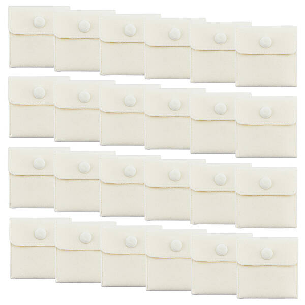 24Pcs Square Velvet Jewelry Bags