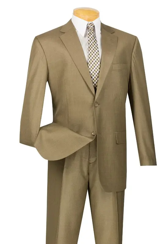 Vinci Men's 2-Piece Basket Weave Executive Suit