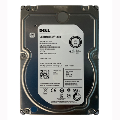 55H49 Dell 3TB 6Gb/s SAS 7200 3.5-Inch Hard Drive