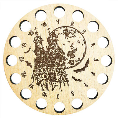 16-Position Wood Embroidery Thread Storage Trays