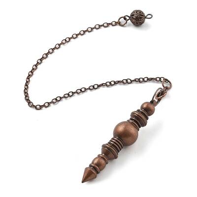 Brass Dowsing Pendulum Big Pointed Pendants