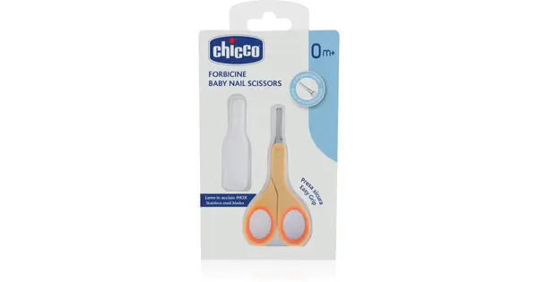 Chicco Baby scissors for children with rounded tip 0 m+ 1 pc