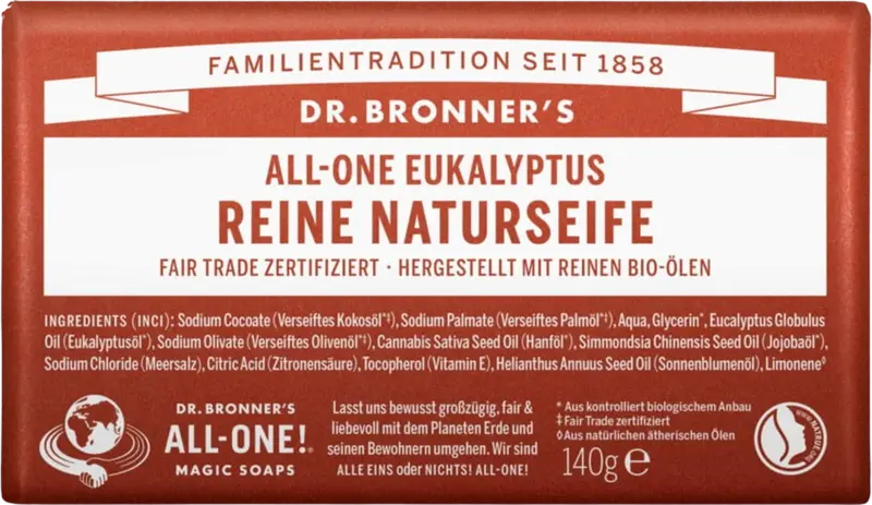 Dr. bronner's Soap - Eucalyptus, 140 g