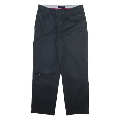 TOMMY HILFIGER Mens Trousers Black Regular Straight W34 L30