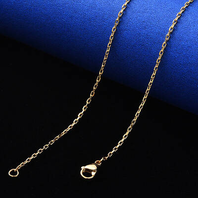 PVD Vacuum Plating 304 Stainless Steel Cable Chain Necklace