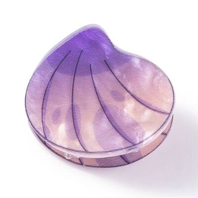 Cute Mini Shell Shape Acrylic Claw Hair Clips