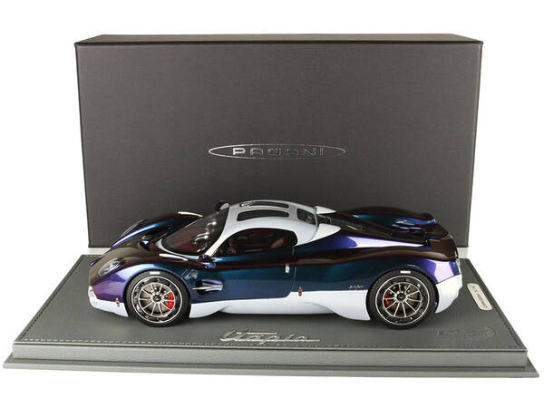 Pagani Utopia Chameleon Metallic and Silver Metallic with DISPLAY CASE Limited Edition to 48 pieces Worldwide 1/18 Model Car ...