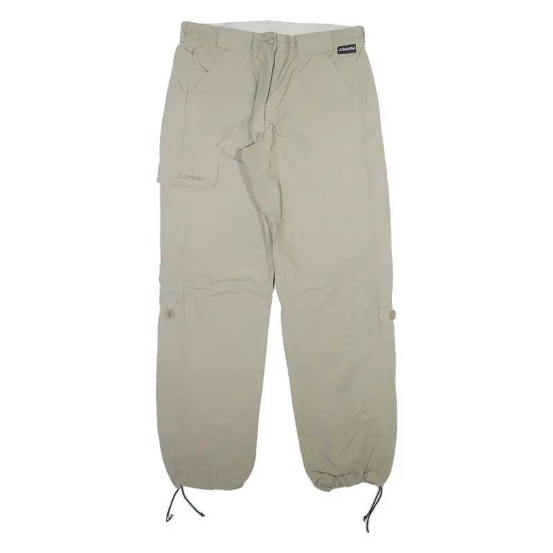SCHOFFEL Womens Trousers Beige Relaxed Tapered W30 L30